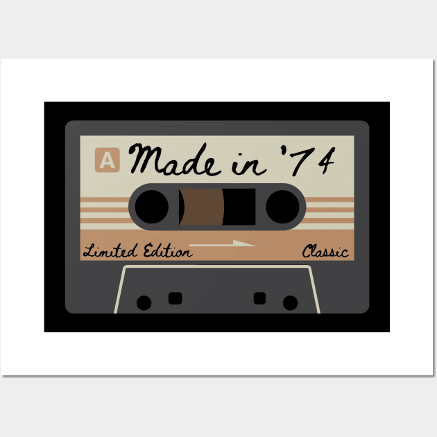 1974 Mixed Tape Limited Edition Classic Wall Art by MalibuSun